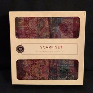Modern Expressions Scarf Set of 2 scarves NWT